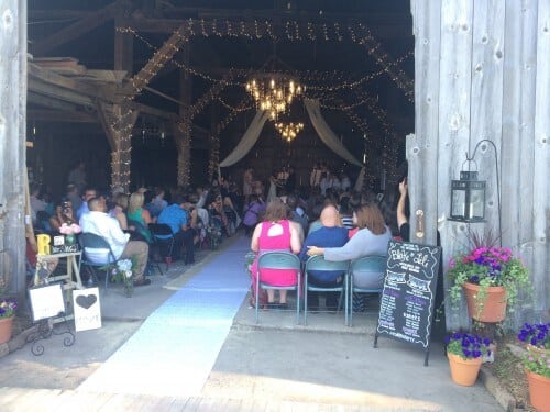 Wow! What a beautiful space for Blake and Lili to celebrate their nuptials with close friends & family. 