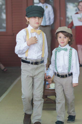 gina & justin wedding ring bearers