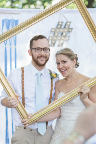 gina & justin wedding couple photo booth