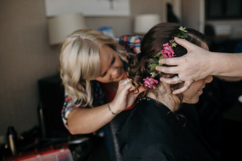 Naomi getting ready