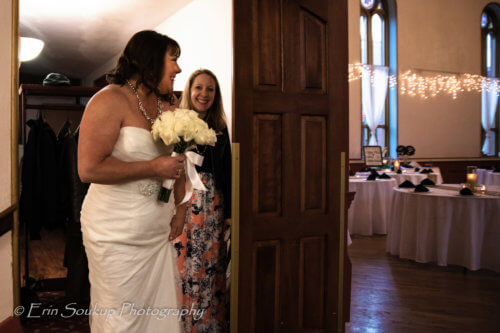 opening the doors for the bride