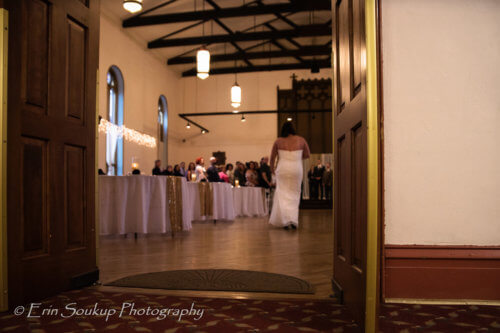 bride down the aisle