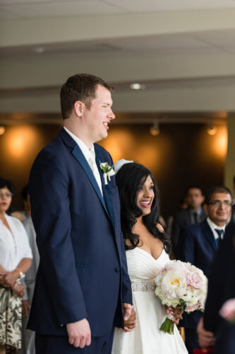 couple at ceremony