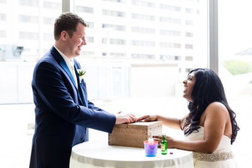 signing the wedding license