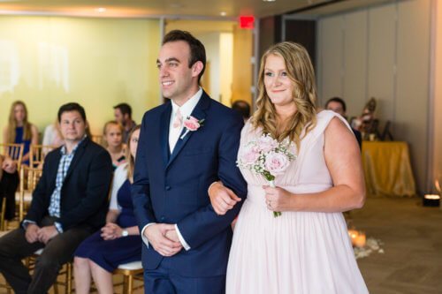 bridesmaid and groomsman