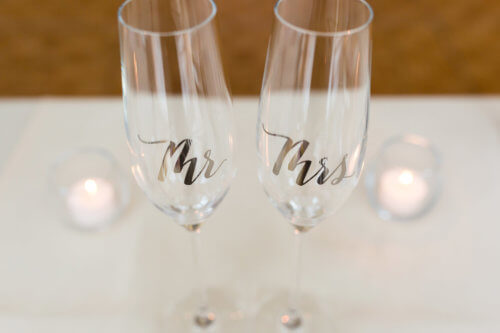 champagne flutes