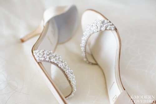 Bride's shoes. Photo credit: The Modern Lovebird