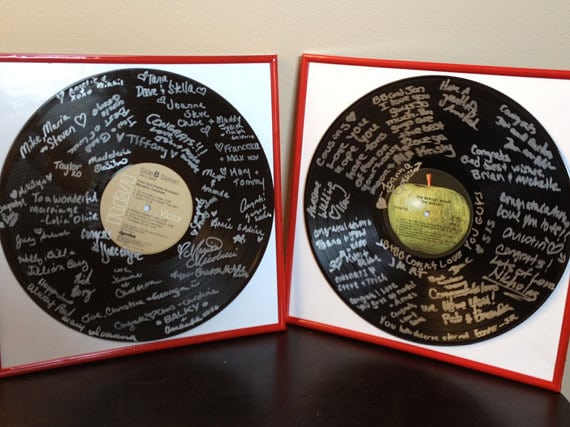 Vinyl Record Guest Book