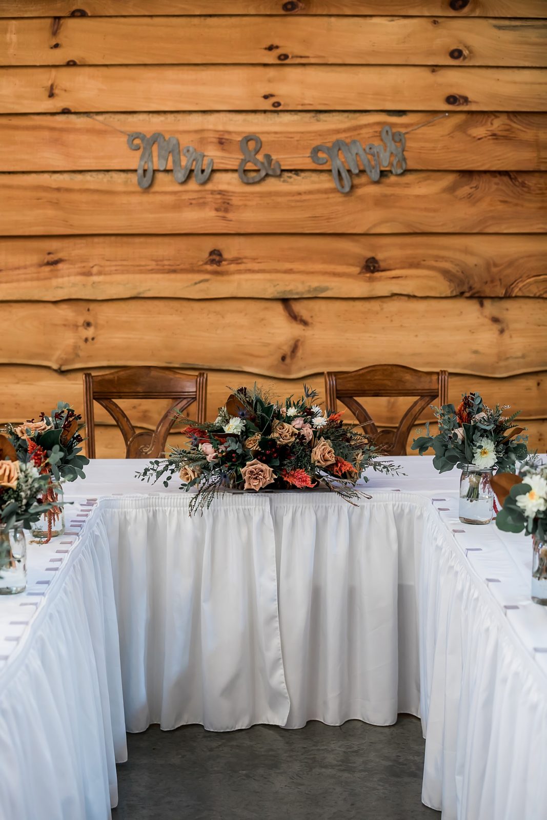 rustic lodge wedding reception