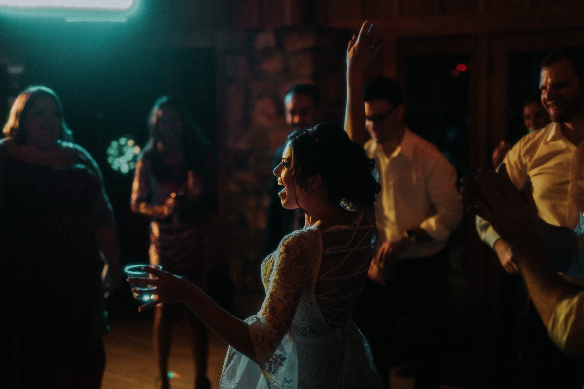 bride dancing at reception