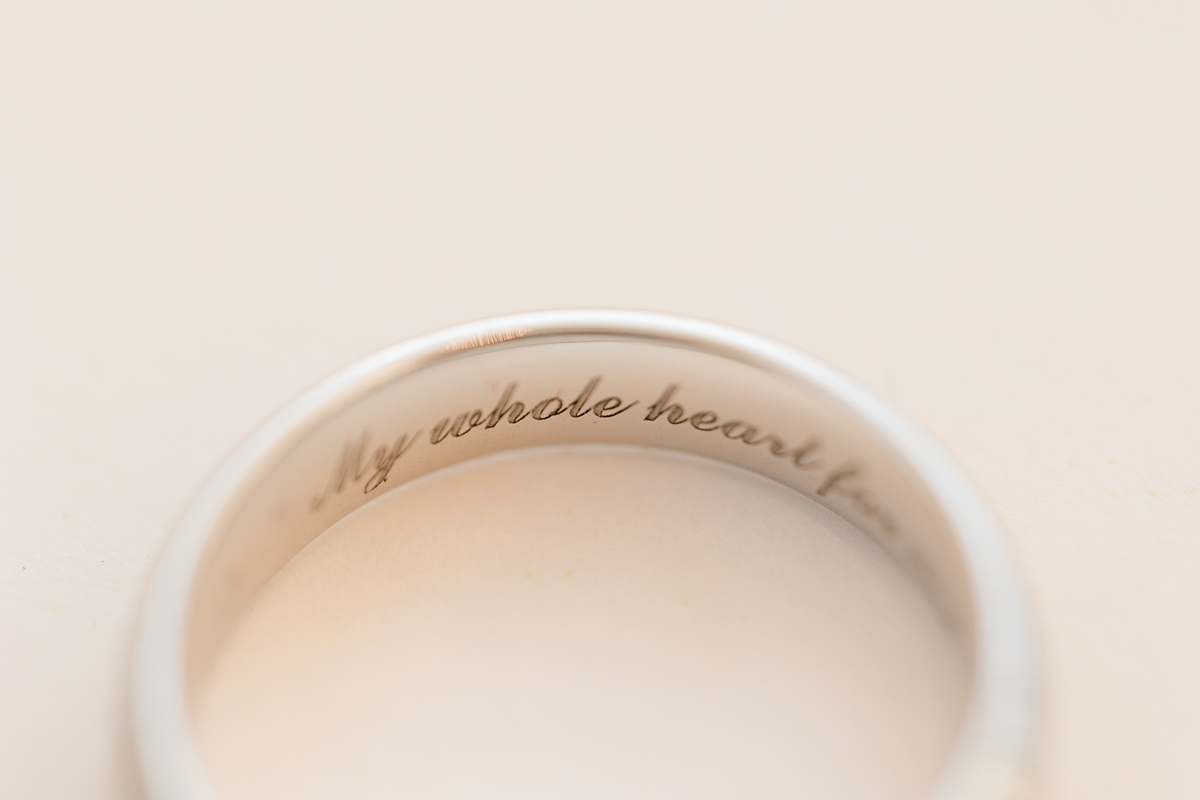 Inner wedding ring inscription