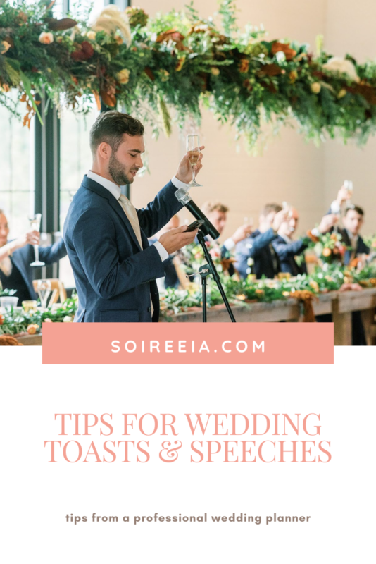 Tips for wedding toasts and speeches 