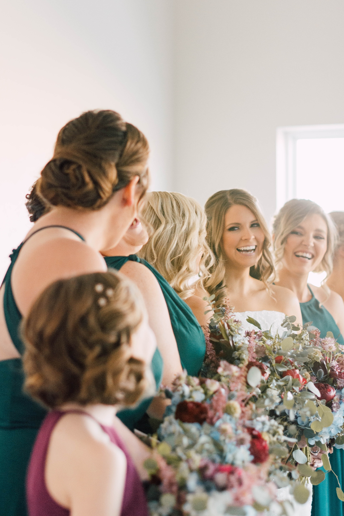 Gathering Barn Williamsburg Iowa Wedding bridal party