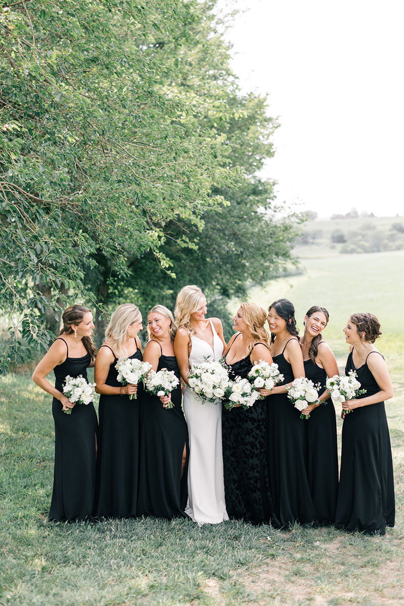 black bridesmaid dresses walker homestead