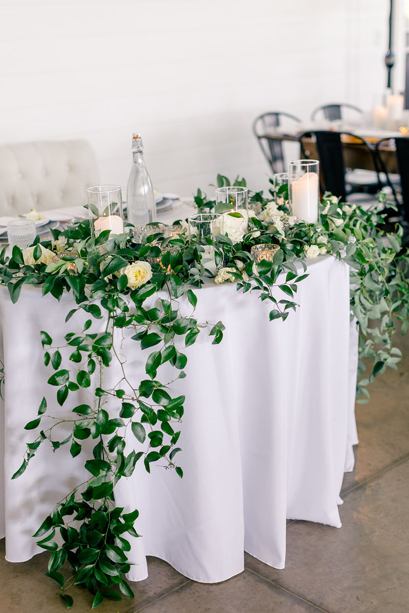 greenery meadow sweetheart table walker homestead